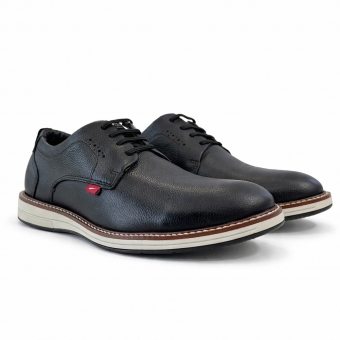 Sapato em Couro FERRACINI Masculino Ref.: 6152-675G - Preto