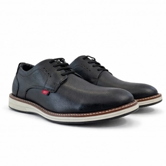 Sapato em Couro FERRACINI Masculino Ref.: 6152-675G - Preto