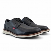 Sapato em Couro FERRACINI Masculino Ref.: 6152-675G - Preto