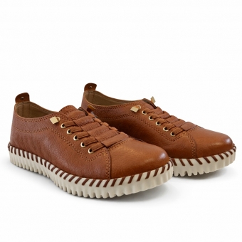 Tênis Feminino Bottero Couro Ref.:574461 - Caramelo