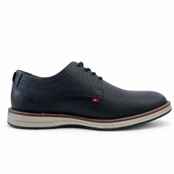 Sapato em Couro FERRACINI Masculino Ref.: 6152-675G - Preto